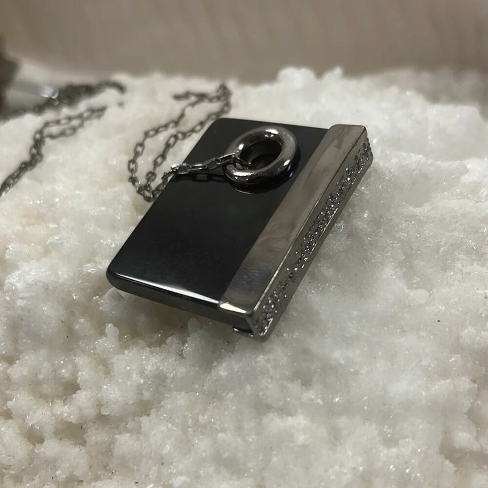 "The Book" Obsidian and Titanium